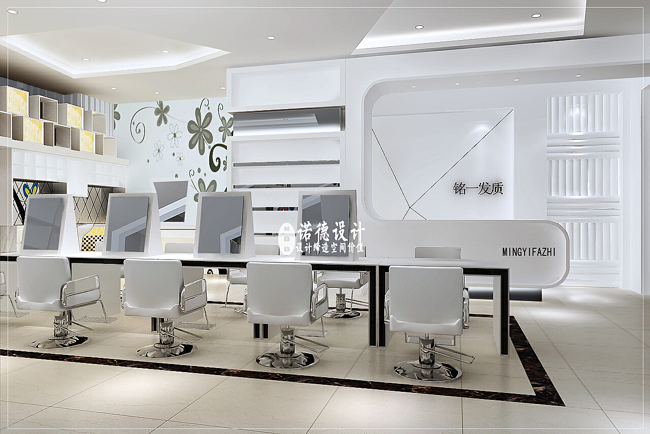 科技與美學(xué)完美融合，最新美發(fā)店設(shè)計(jì)圖展示