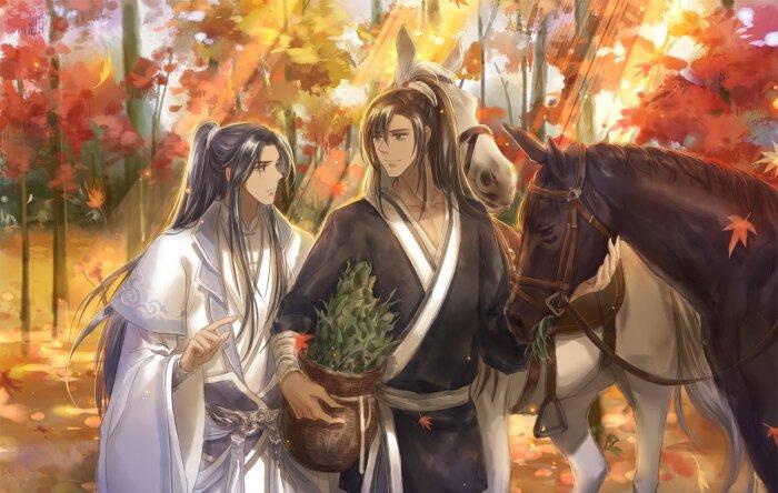 二哈與白貓師尊的奇幻羈絆，深情師徒動漫之旅