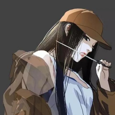 動漫女生小巷深處的霸氣魅力瞬間